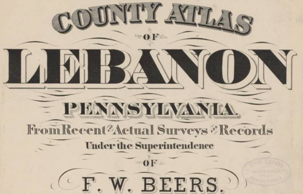 Take a look at Lebanon County through a digital reproduction of tattered 1875 atlas