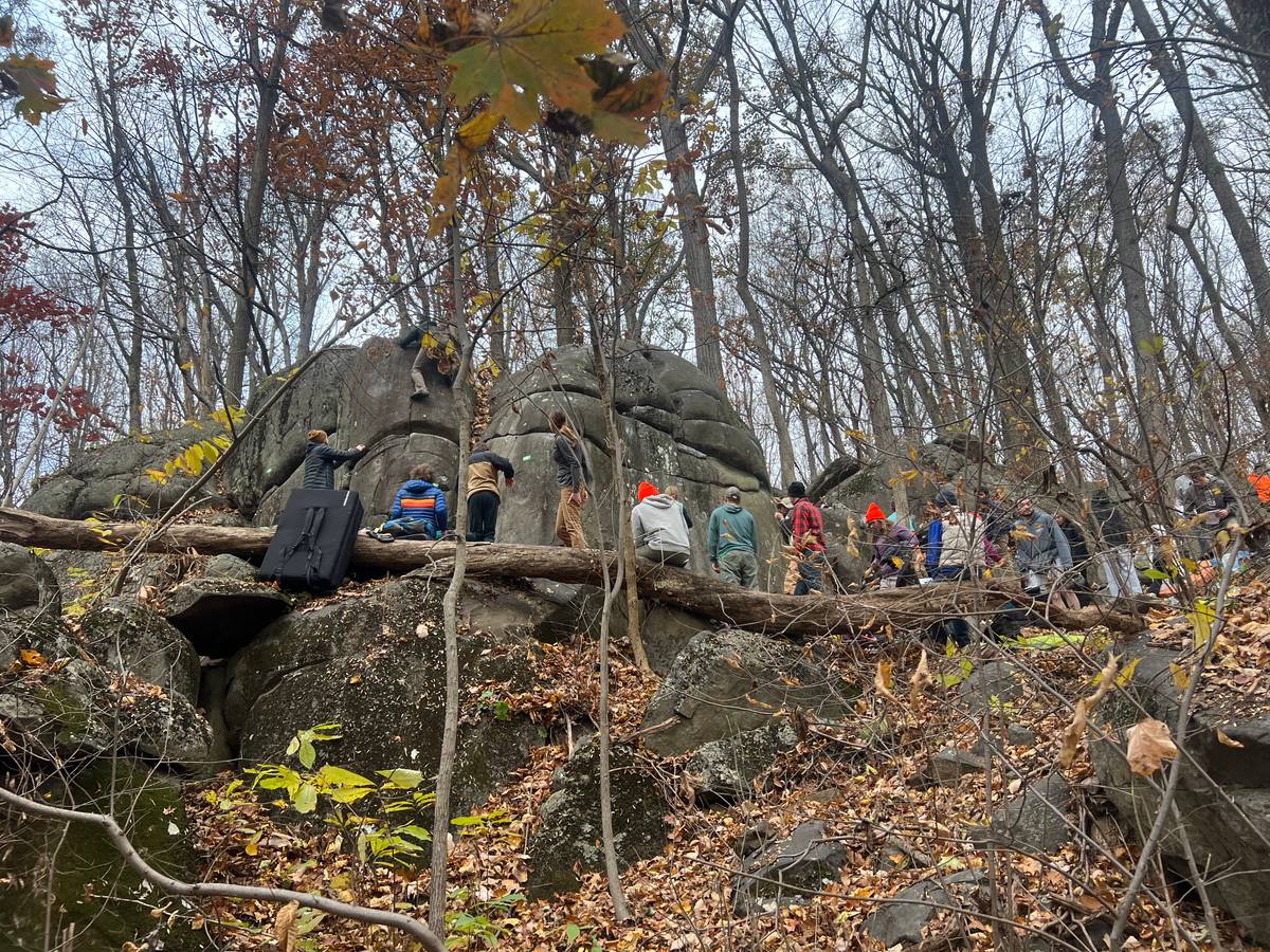 Bouldering competitors scale rocks, raise funds at Governor Dick