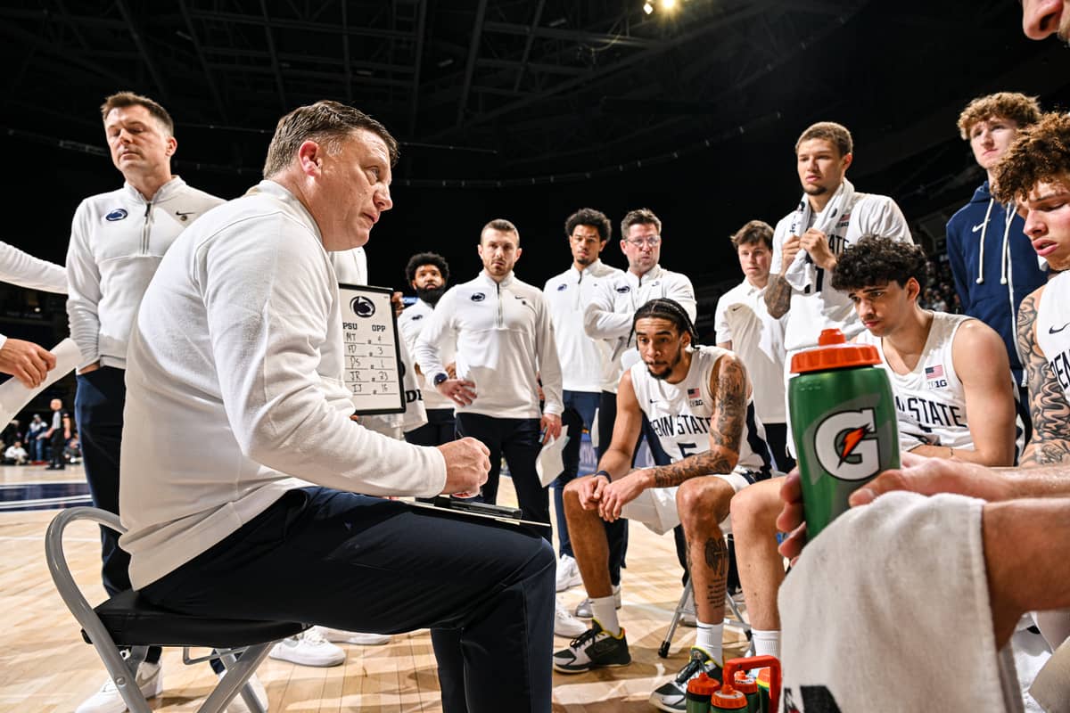 Mike Rhoades fights the good fight at Penn State, while acutely aware of college hoops’ financial realities