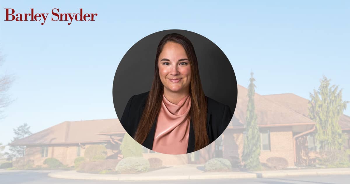 Erika Firestone joins Barley Snyder’s Real Estate Practice Group in Lebanon