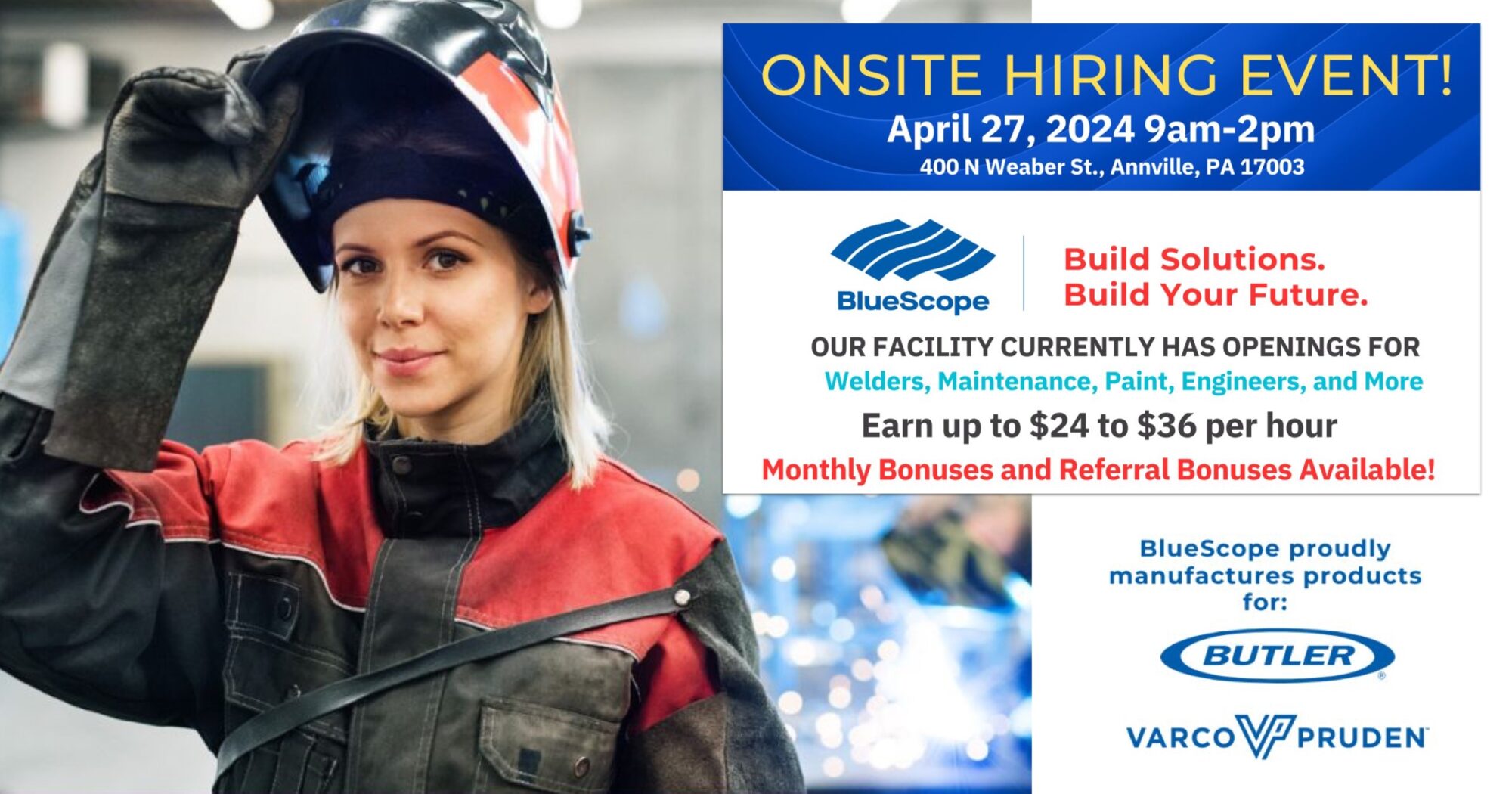 BlueScope Buildings North America announces major hiring event in ...