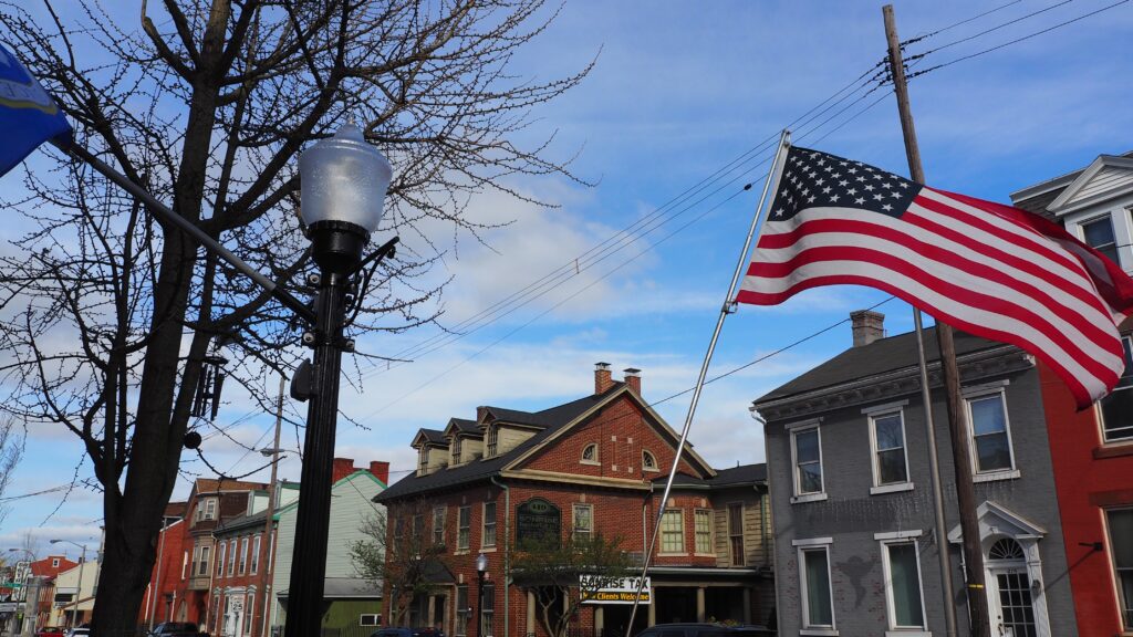New streetlights are part of the Cumberland Streetscape project