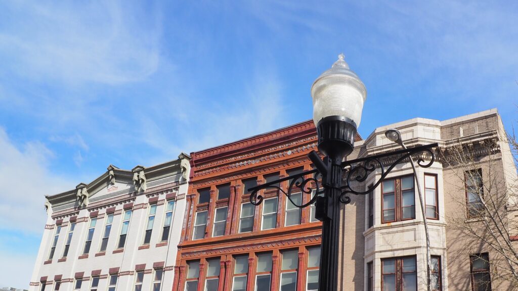New streetlights are part of the Cumberland Streetscape project