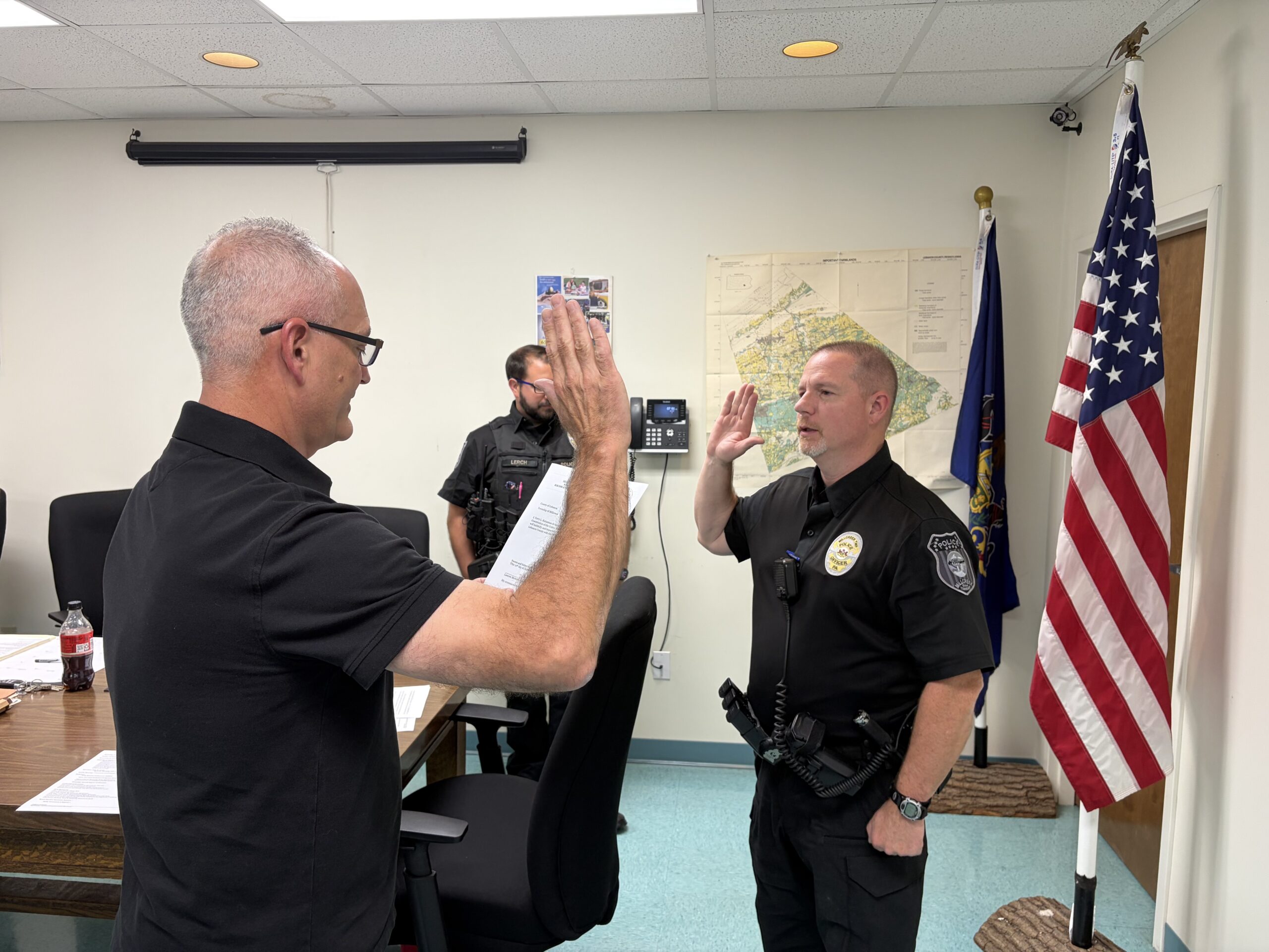 Millcreek swears in police chief, officers; discusses recreation board proposals