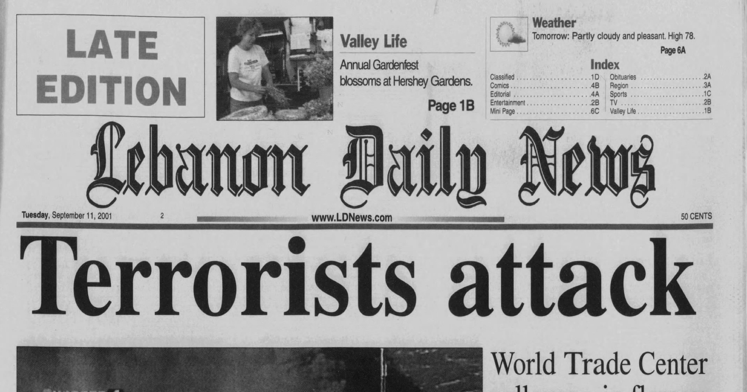 Lebanon Daily News staff recall 'stop the presses' moment on Sept. 11, 2001